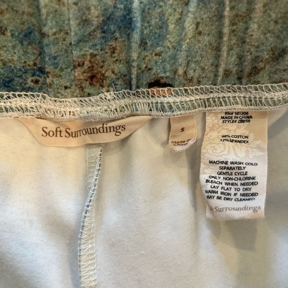 Soft Surroundings Blue and Brown Leggings - Picture 6 of 6